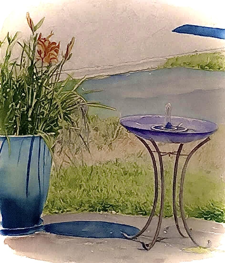 Yzert Solar Fountain, 3-Level Adjustable Water Height, 3.5W Glass Powerful Outdoor Fountain Pump with Rotating Rods & 7 Nozzles for Bird Bath, Garden, Pond, Patio, Flower Pot (2026 Model) customer photo 2