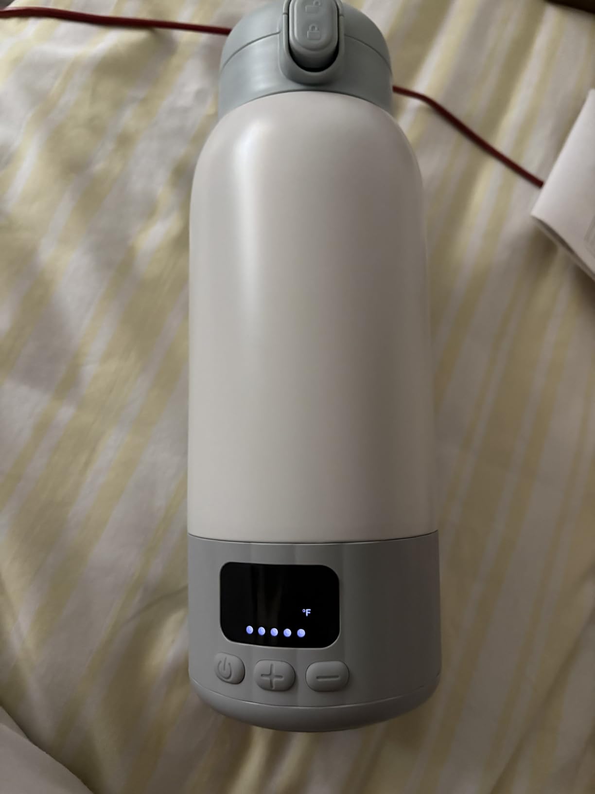 Portable Bottle Warmer for Travel, Fast Heating Milk Warmer On The Go, 17 OZ Water Warmer for Breast Milk, Formula, Water, Temp Control 98°F -131°F, Baby Essentials for Outdoor Airplane Car Journey customer photo 2