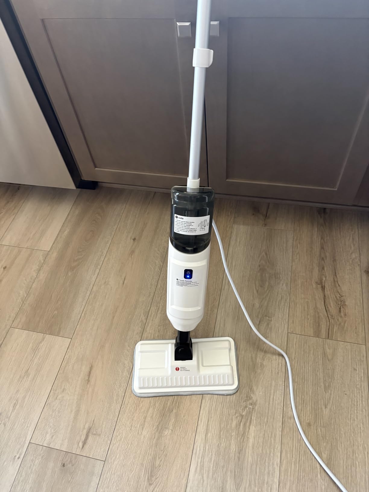Steam Mop Cleaner 260°F Steam in 15s, 16.9oz Tank Hardwood and Tile | 99.9% Stains Removal, Chemical-free Cleaning Safe for Kids/Pets, Lightweight, Deep Cleaning Floor Steamer for Hardwood/Tile customer photo 2