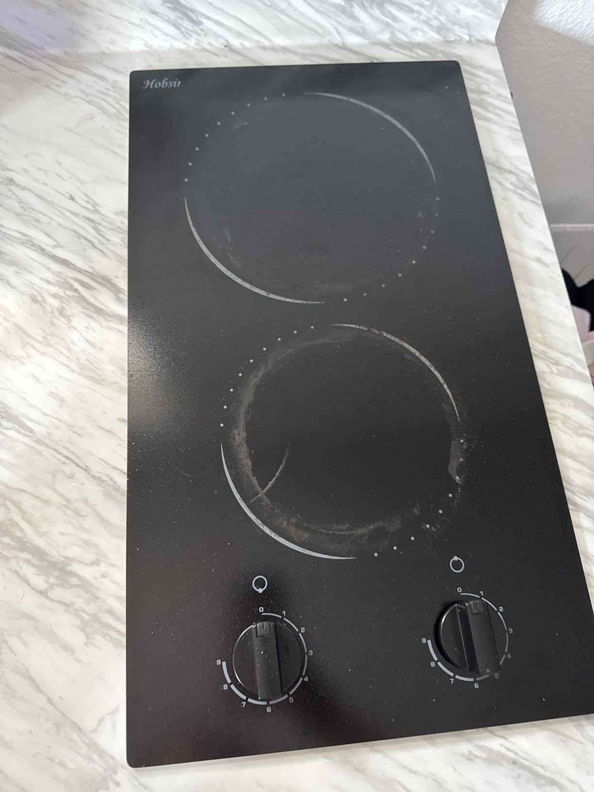 Hobsir 36 Inch Electric Cooktop with Downdraft Extractor, 4 Burners 7400W | 496 m³/h Ductless Downdraft Electric Cooktop, 9 Power Levels, Cook top with BBQ, Timer, Pause, Safety Lock, 240V customer photo 1