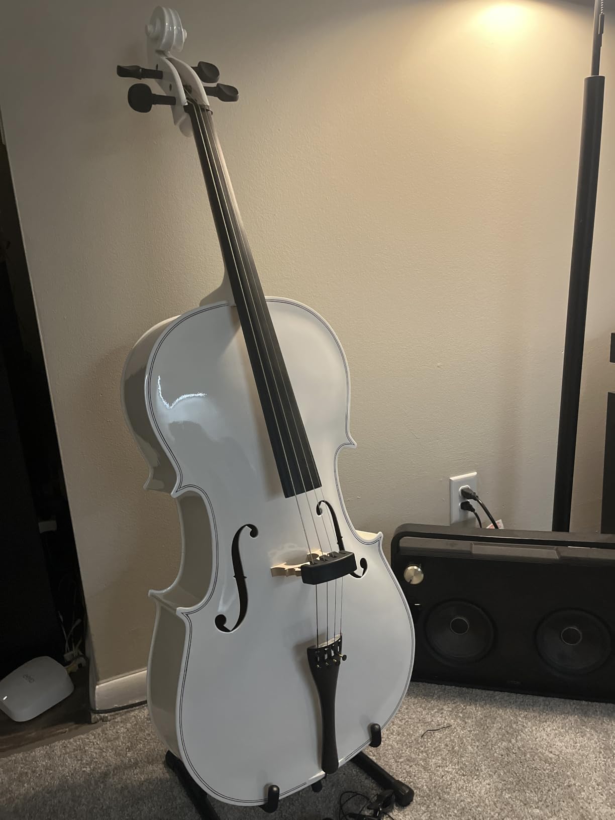 Full Size Cello Kit, Acoustic Cello Instrument for Adults,Beginners,Students,Complete Cello 4/4 Set with Portable Bag, Bow, Rosin (Black) customer photo 2