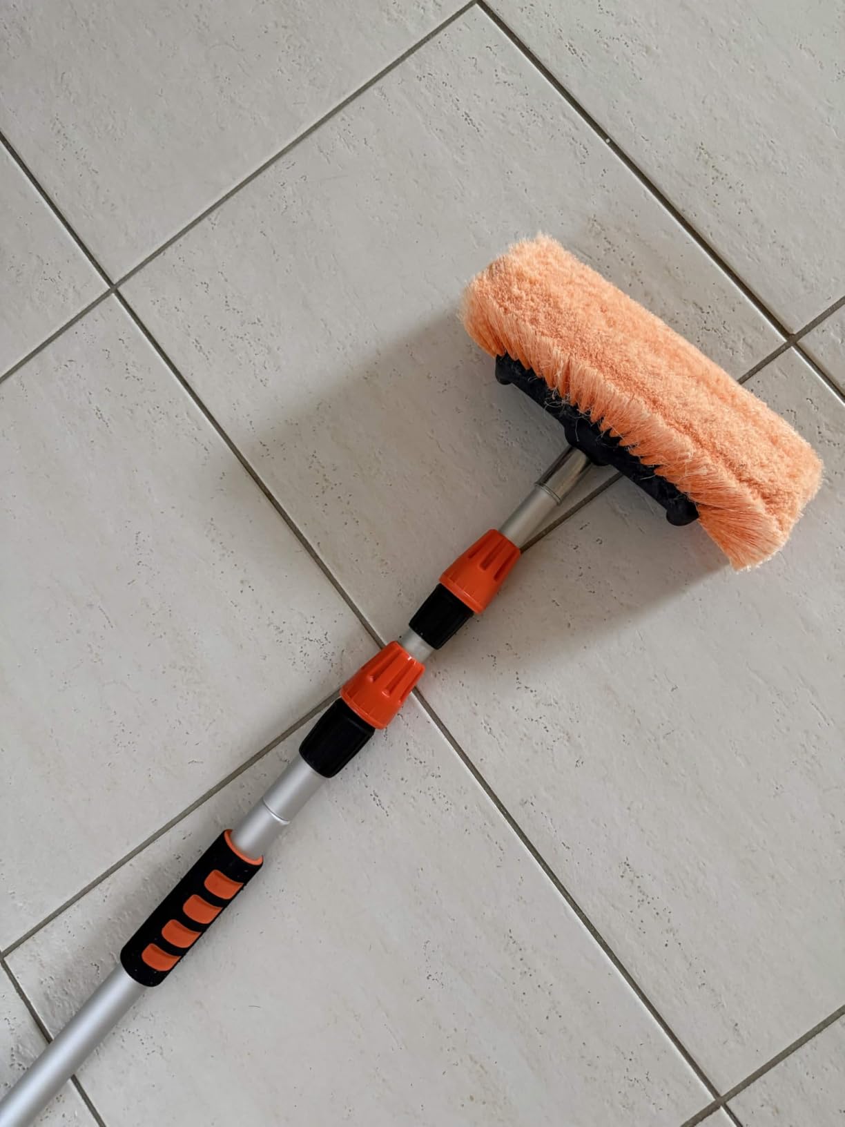 SISUPASSIE 12FT Car Wash Brush with Long Handle, 12-Inch Soft Bristle Car Cleaning Brush for Cleaning RV, Truck, Boat, Solar Panels, Orange customer photo 1