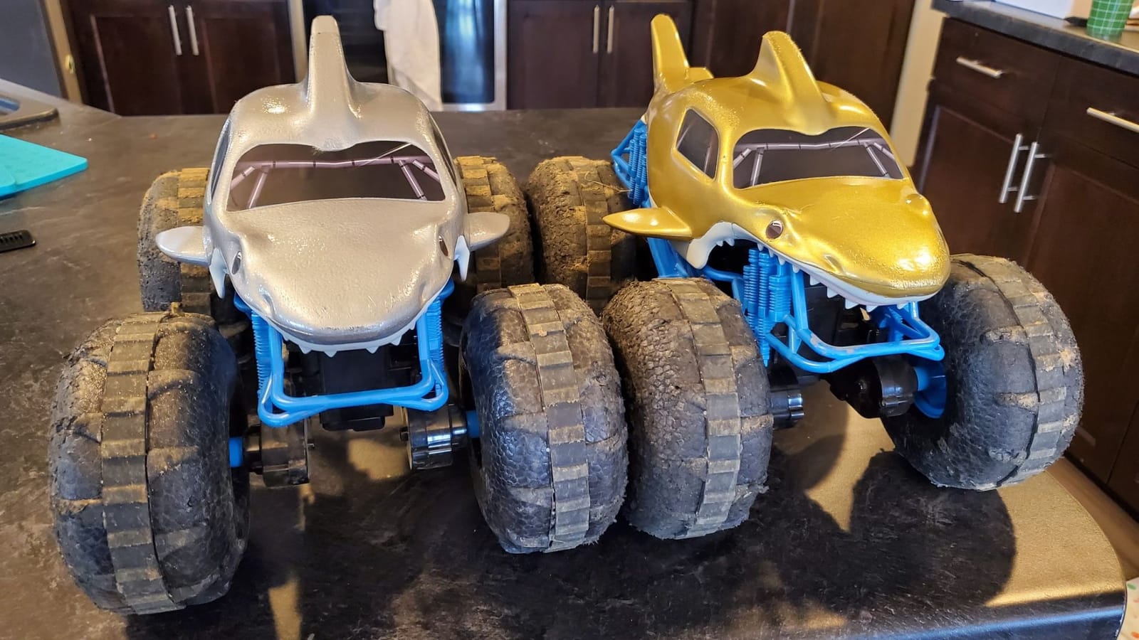 Monster Jam Chomping Megalodon RC Toy Monster Truck, 1:15 Scale customer photo 2
