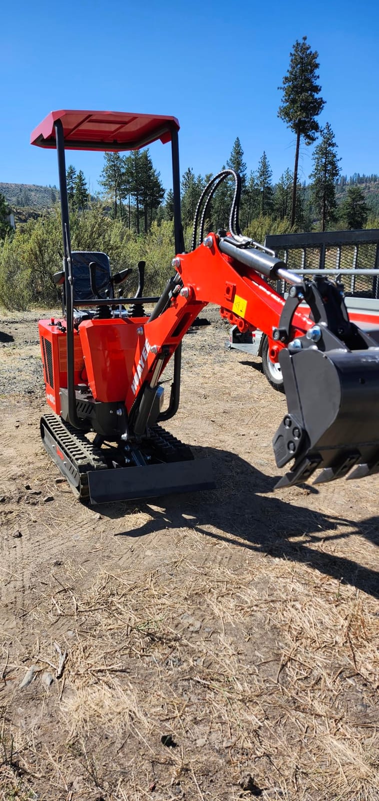 1.2 Ton Mini Excavator Set, 13.5HP Digger with 4 Attachments & Canopy customer photo 1