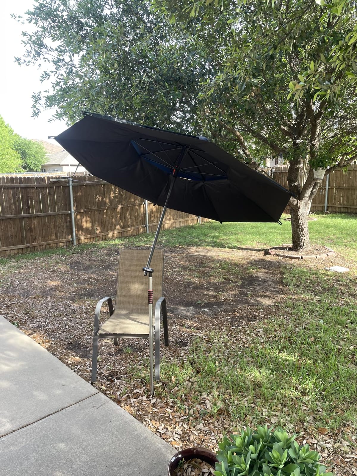 Above Ground Pool Umbrella, 6 ft Adjustable Poolside Umbrella & Pool Sun Shade, Pool Shade for Above Ground Pools customer photo 2