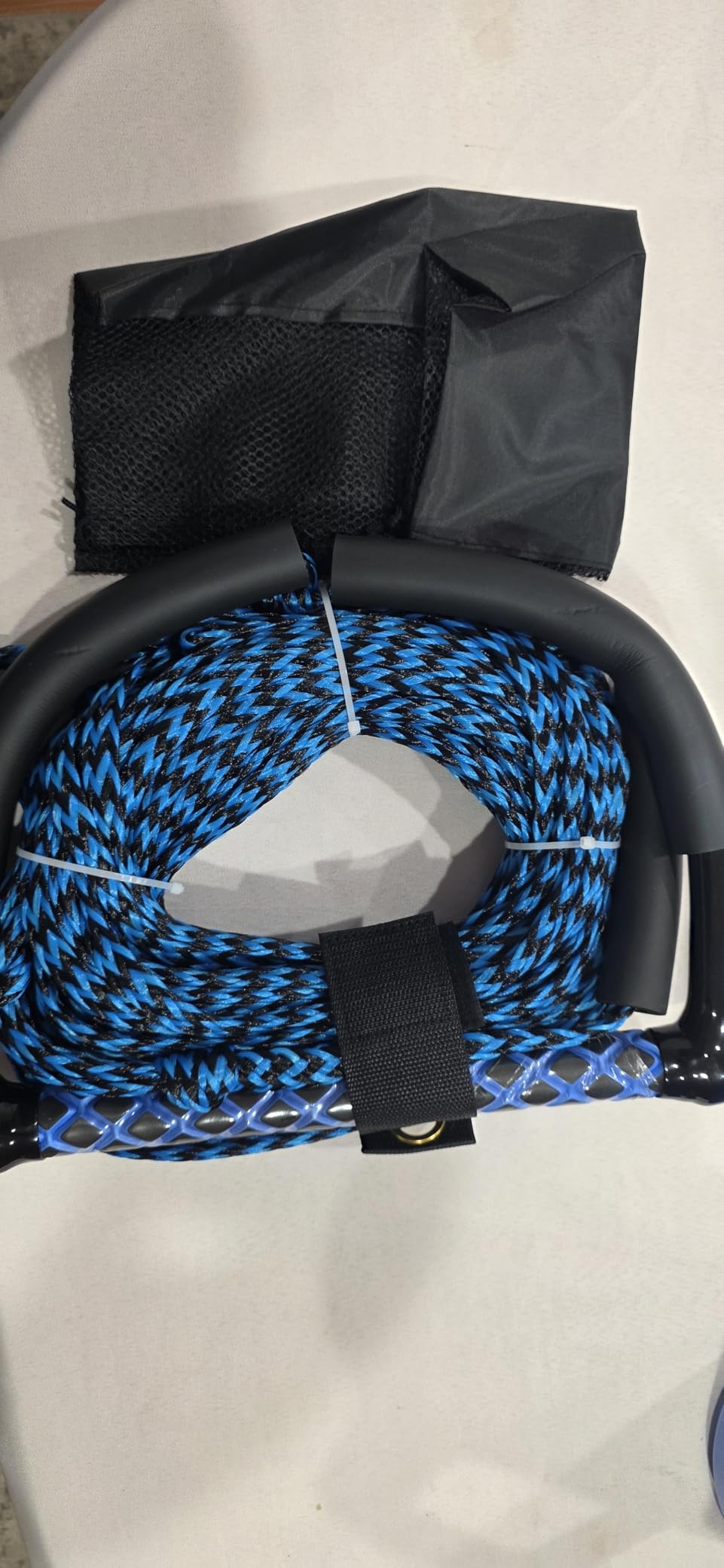 75FT No Stretch Wakeboard Rope and Handle, Floating Dyneema Wakeboard Tow Rope, 4 Sections Adjustable Water Ski Ropes for Wakeboarding, Waterskiing, Kneeboarding and Wakesurfing customer photo 1