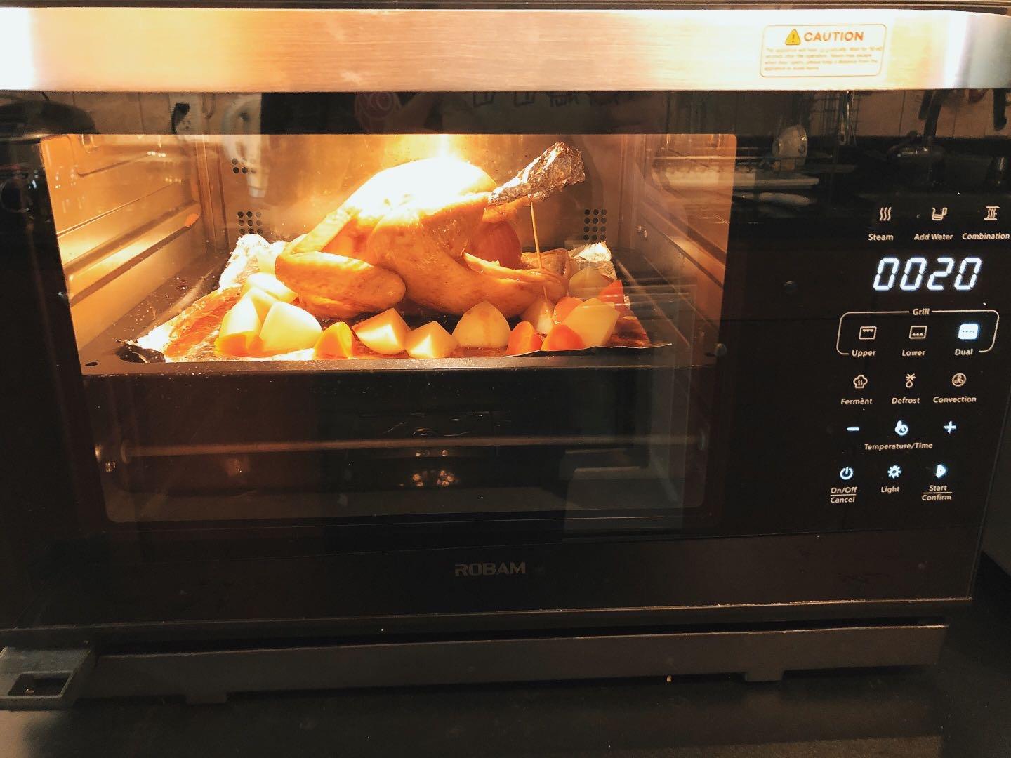 ROBAM Toaster Air Fryer Oven Combo, Countertop Convection Cooker with Bake & Fry, 1.2 Cu.Ft Large Capacity Combi Steam Oven, 32 Preset Recipes, Smart Touch Precise Temp Control, Multi-Stage CT766 customer photo 1