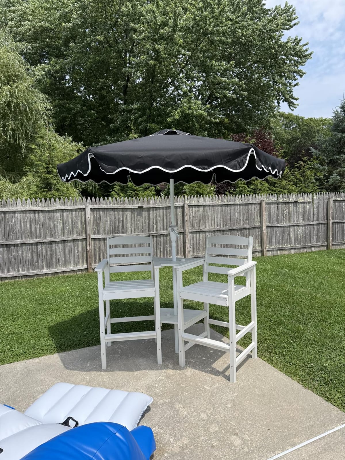 Best Choice Products Patio Market Umbrella with Wavy Trim, UV Fade Resistant 210g Canopy, Crank & Tilt, Wind Vent, Heavy-Duty Frame customer photo 2