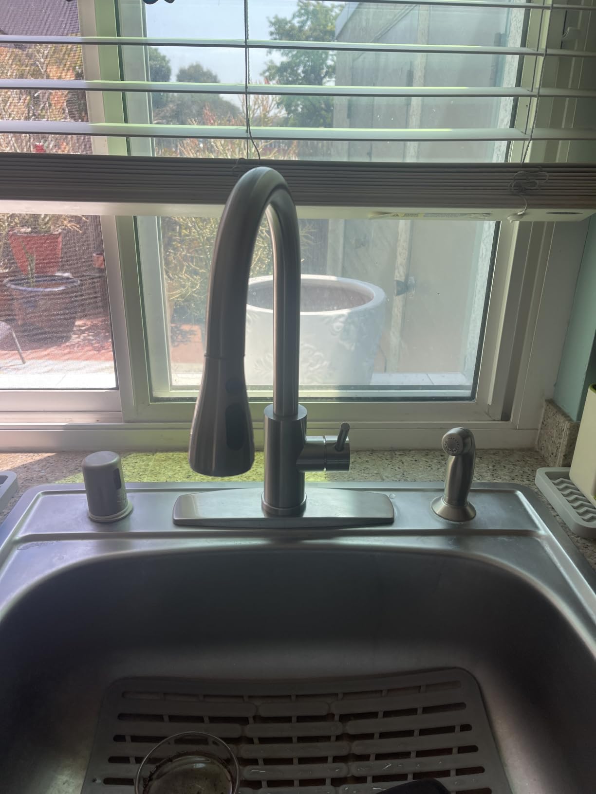 FORIOUS Touch Activated Kitchen Faucets Pull Down Sprayer, Brushed Nickel customer photo 1