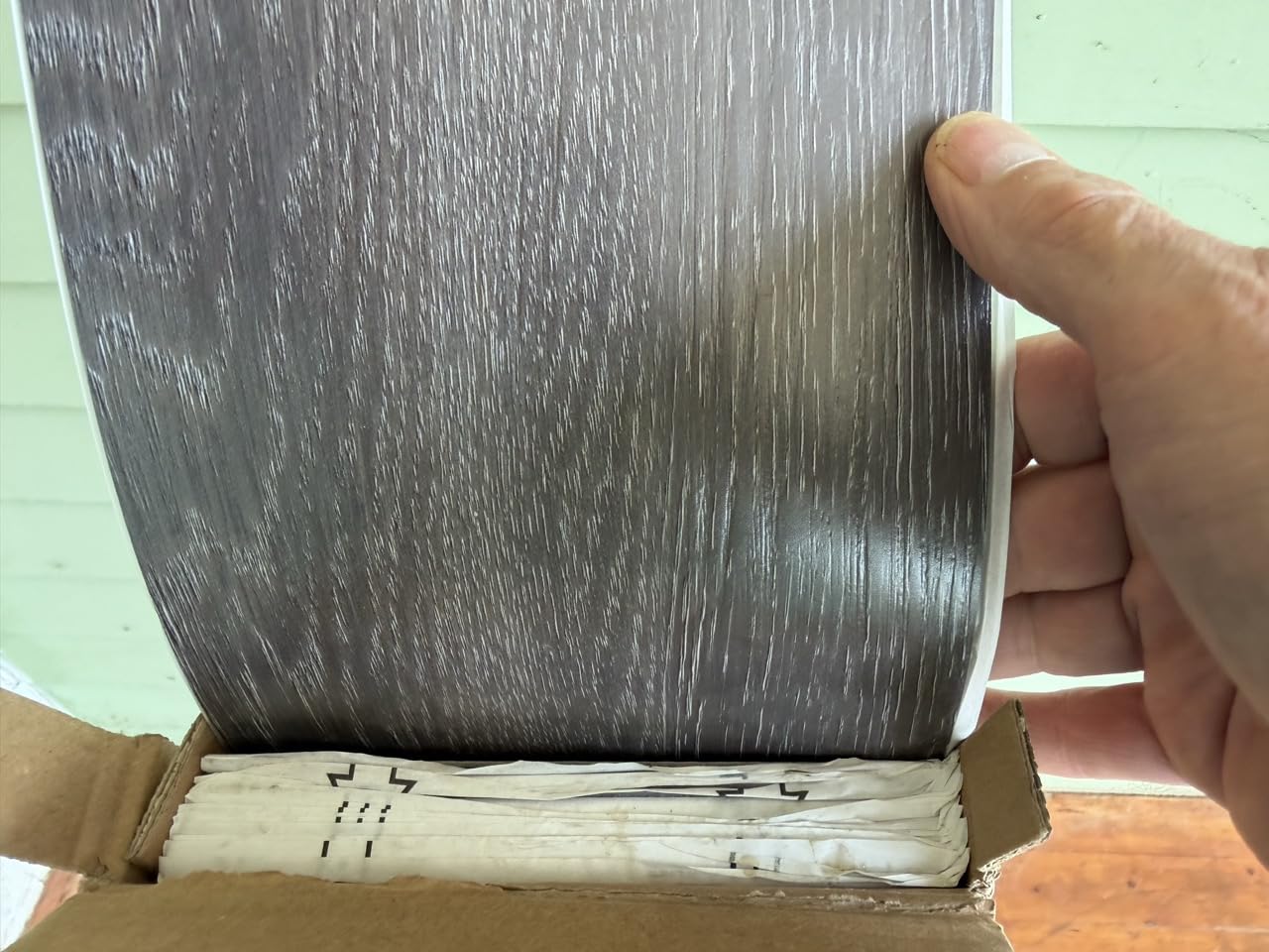 Peel and Stick Vinyl Plank Flooring,Waterproof,Rustic Wood customer photo 2