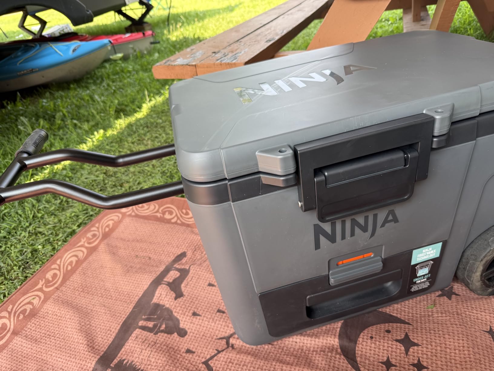 Ninja FrostVault™ 65qt Cooler with Wheels, Dry Storage, Spanish Moss customer photo 2