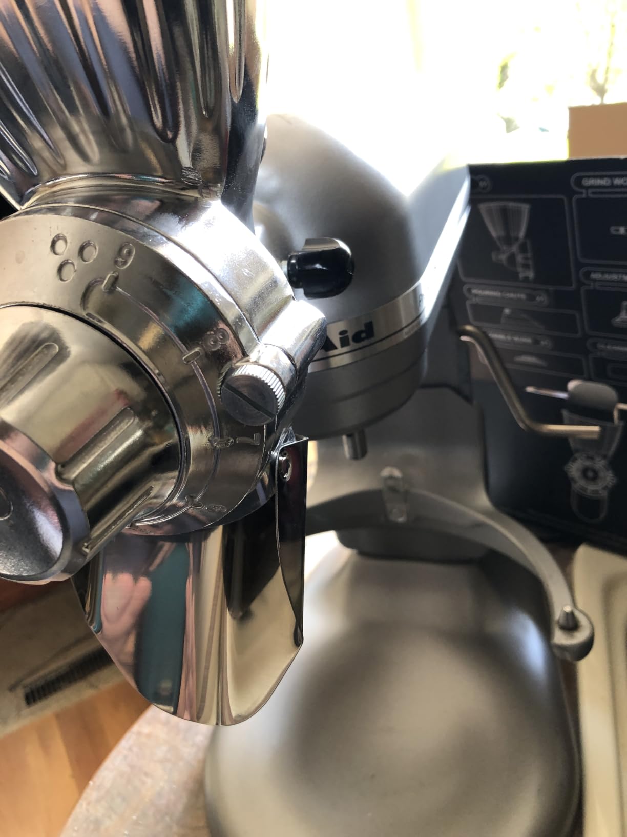 GVODE Grain Mill Attachment for KitchenAid Stand Mixer, 9 Grind Levels customer photo 1