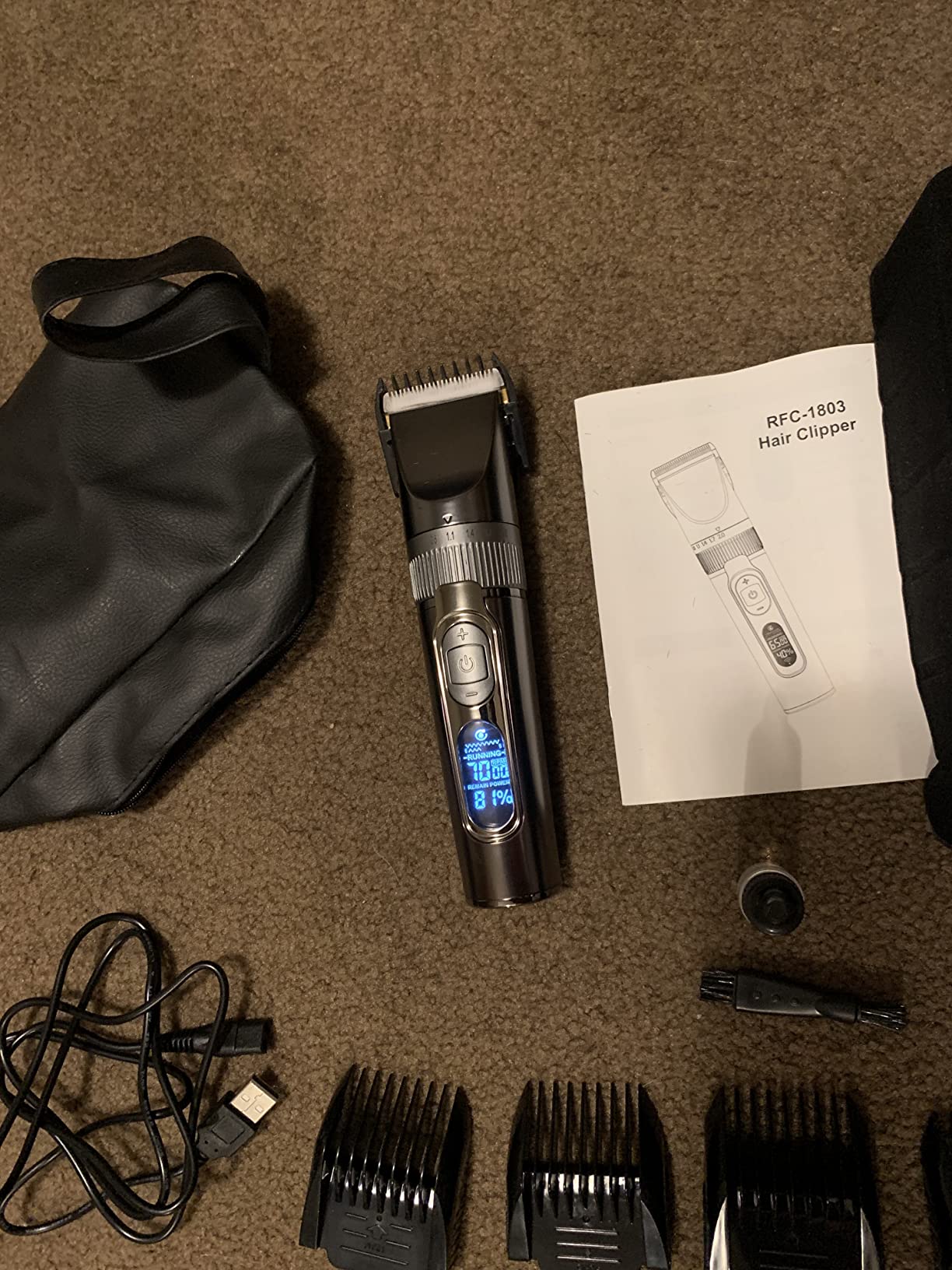 SUPRENT Professional Barber Clippers, 11000 RPM Intelligent Dual-Coil Vector Motor Hair Cutting kit, Zero-Gapped Hair Clipper & Trimmer Kit, Deep Tooth Blades, Charging Stands customer photo 1