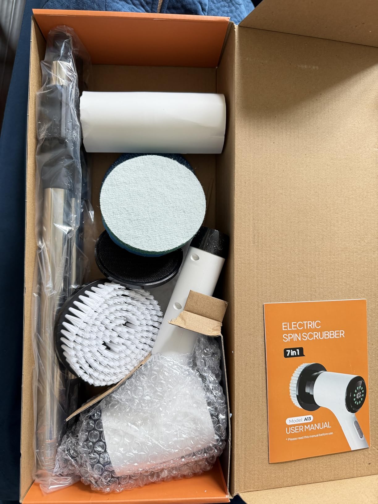 Cordless Electric Spin Scrubber, 9 Brush Heads, 2-Speed Motor customer photo 1