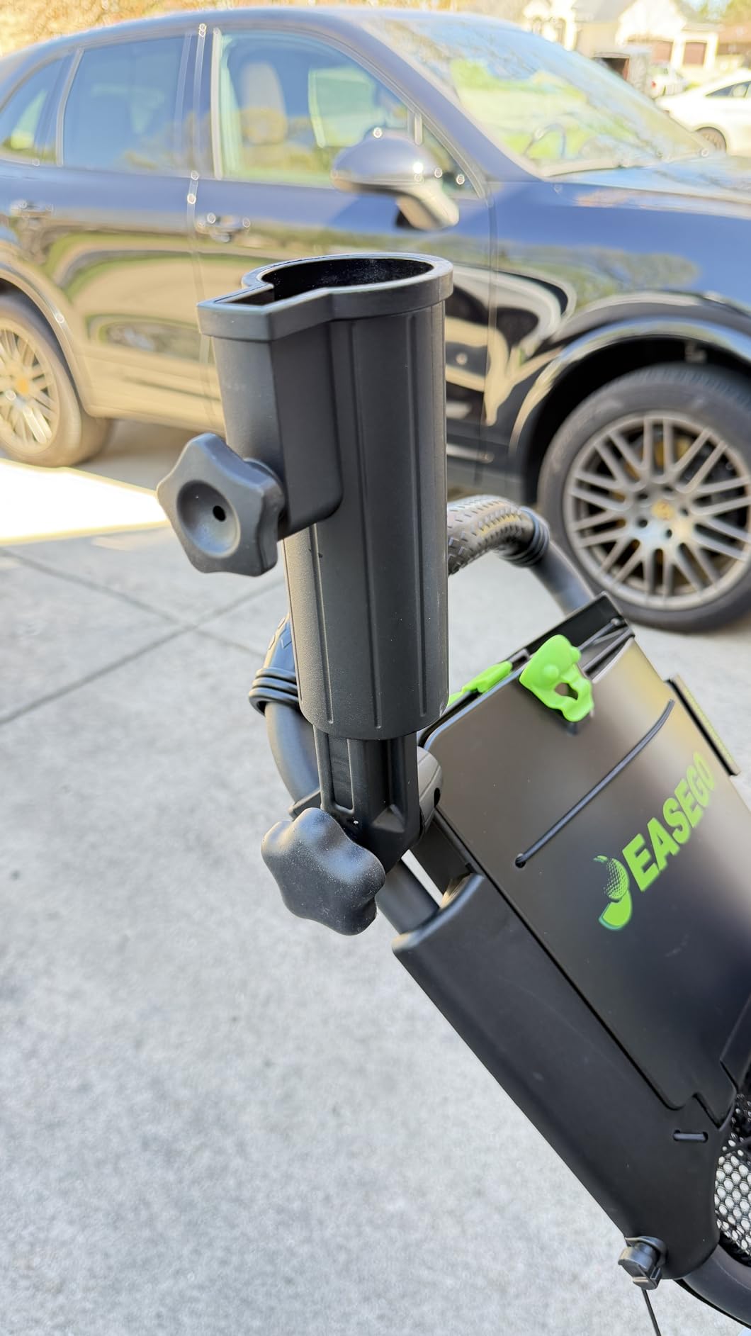 EASEGO Golf Push Cart 3 Wheel : Golf Bag Cart Foldable with Phone Holder/Cup/Umbrella Holder Compact Golf Pull Carts Quick Fold Golf Caddy Push Carts for Different Terrain customer photo 2