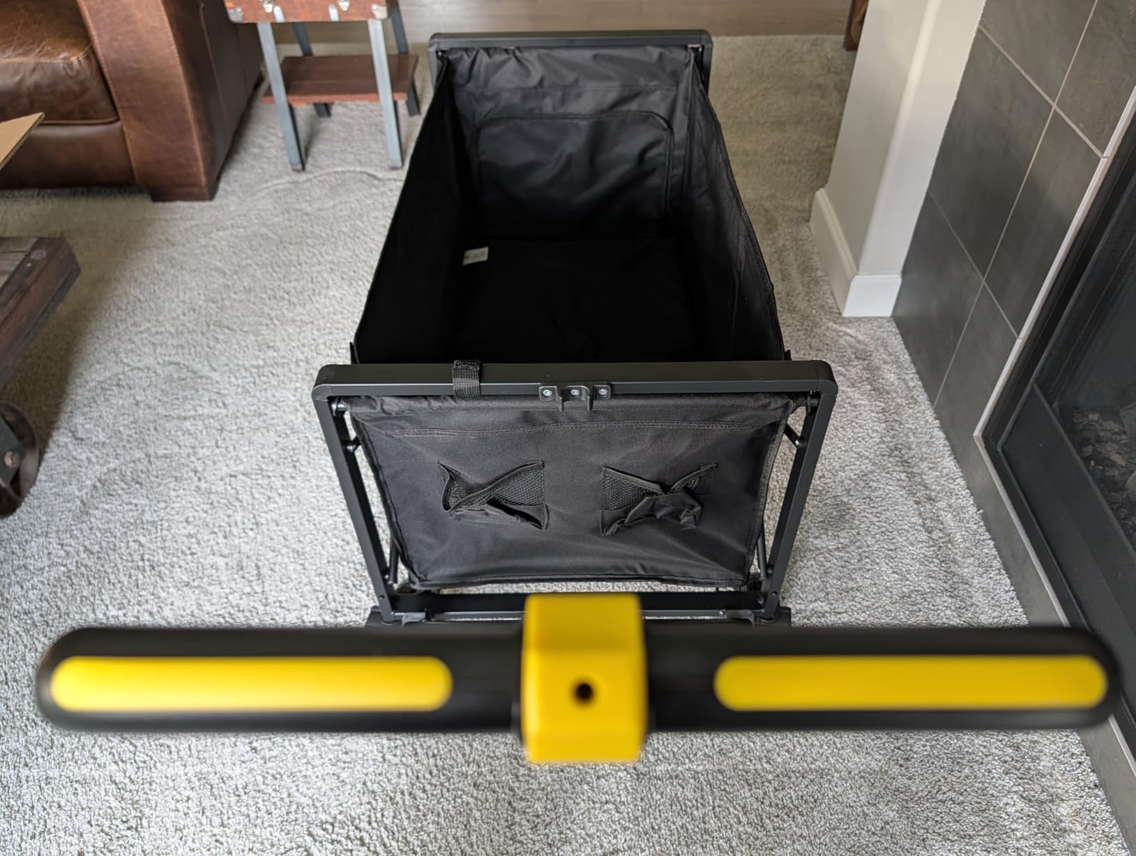 Overmont 200L Electric Wagon Cart, 300W Quiet Motor with Hand Brake customer photo 2