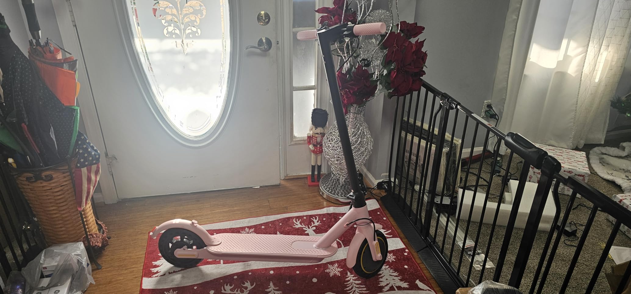 WERHY Electric Scooter with Seat and Basket for Adults 21 Miles Range customer photo 2