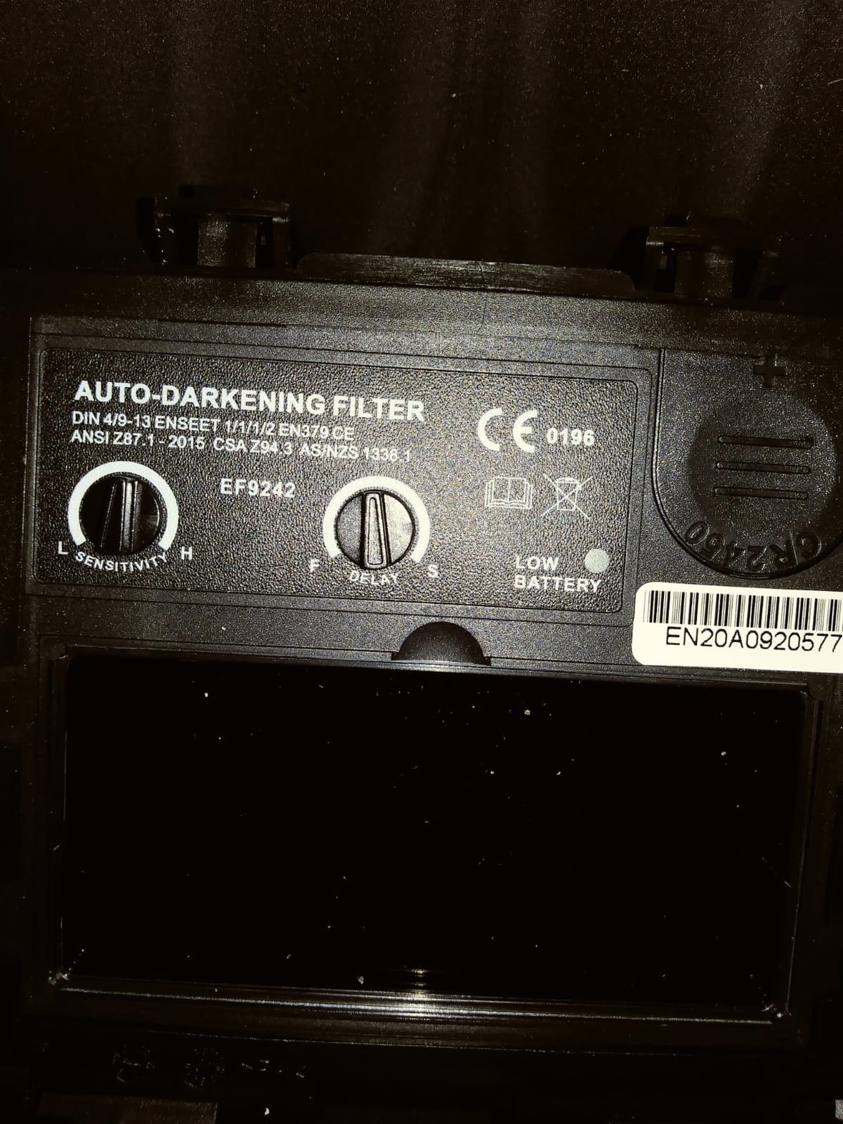 YESWELDER Auto-Shade Welding Helmet, Internal Digital Control, 180° View customer photo 2