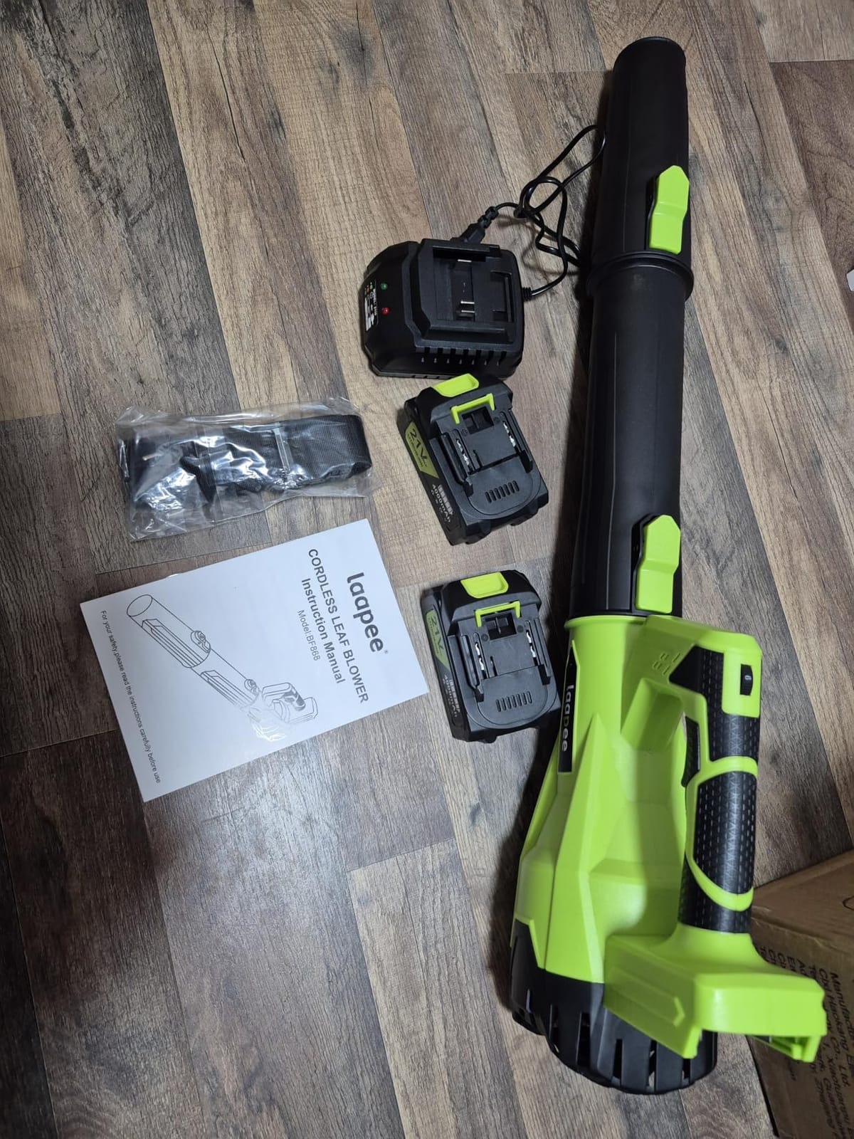 Leaf Blower Cordless 650CFM with 2x4.0Ah Battery Powered and Fast Charger customer photo 2