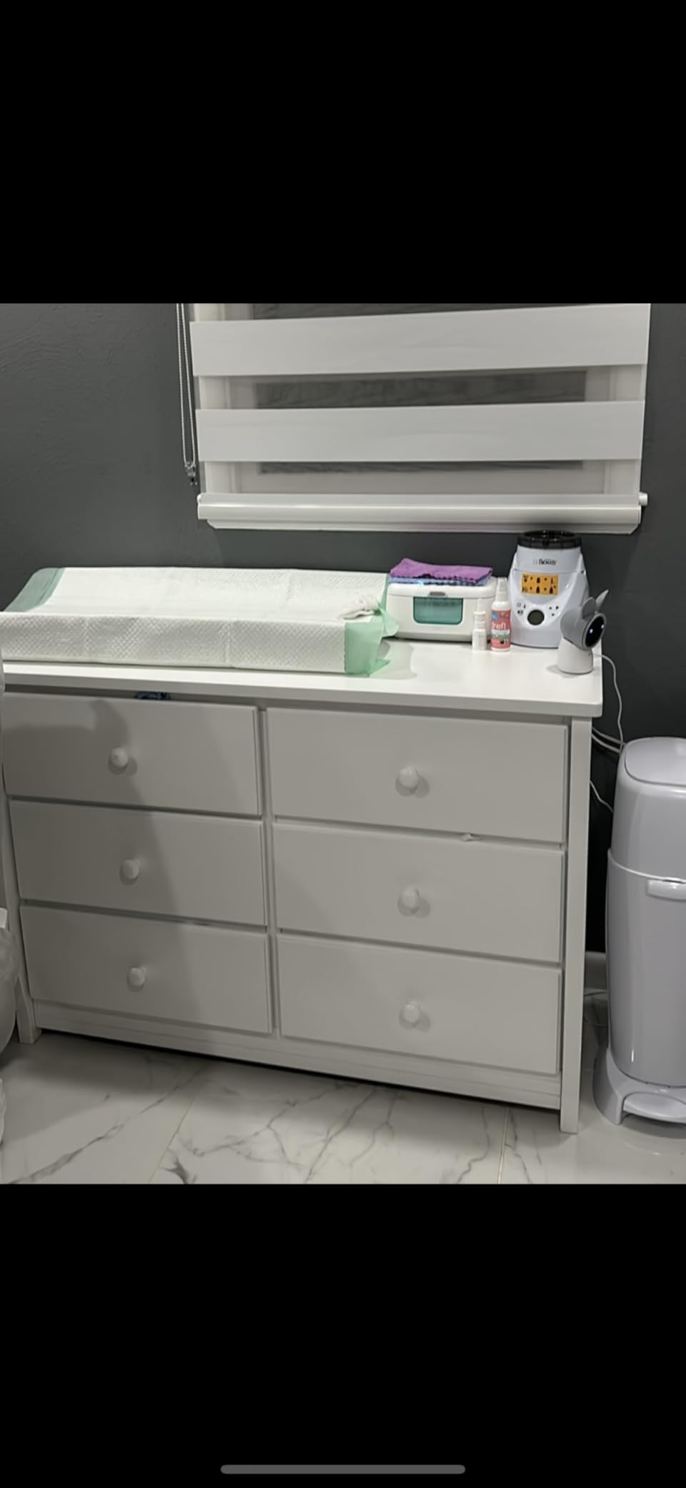 Jool Baby TinyBums Baby Wipe Warmer & Dispenser with LED Changing Light & On/Off Switch (Oatmeal) customer photo 1