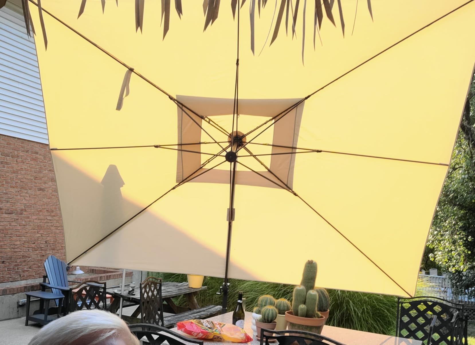 9x12 FT Cantilever Patio Umbrella, Beige Large Rectangular Umbrella customer photo 1