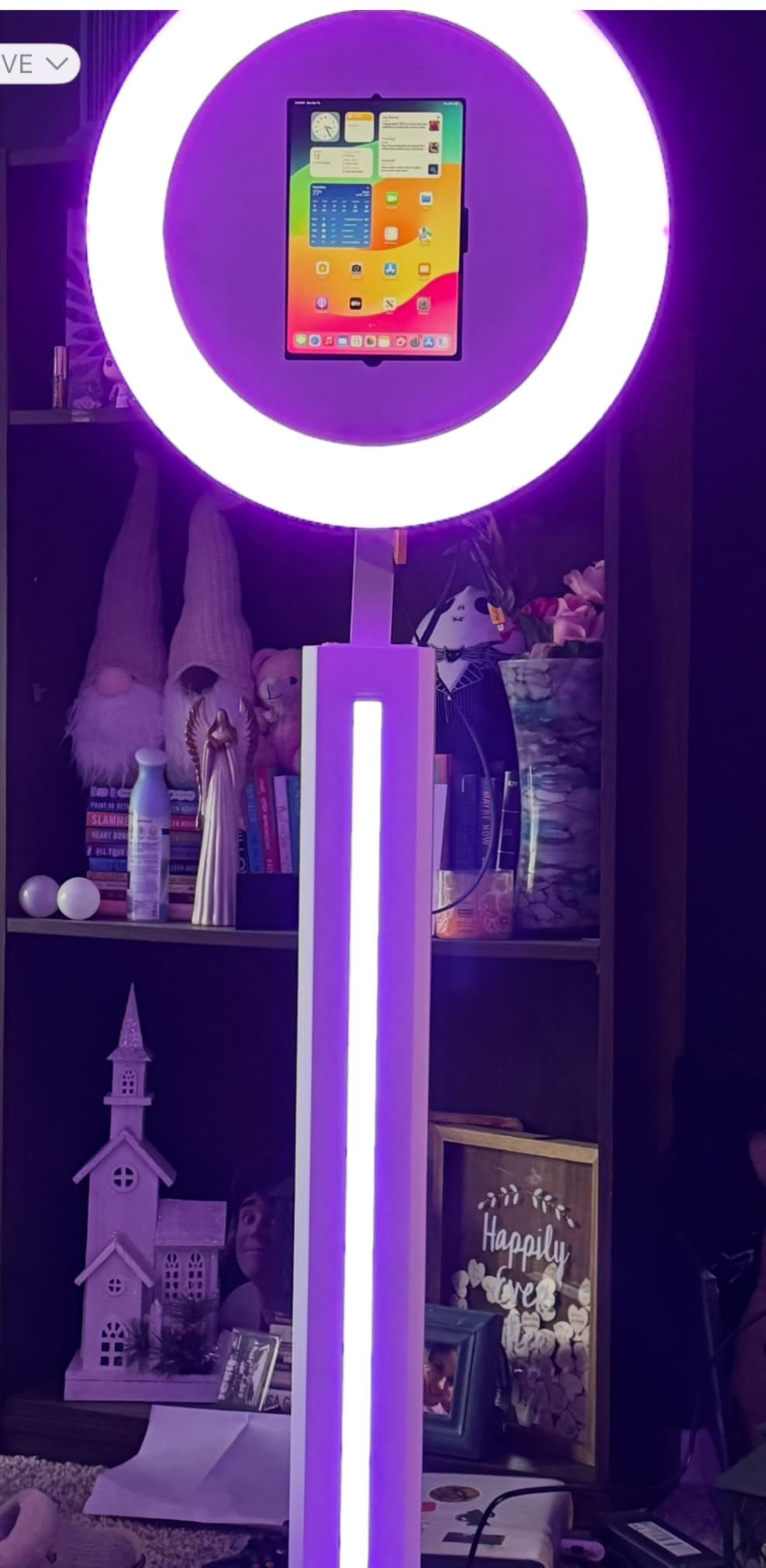 39.4 Inch 360 Photo Booth Machine with RGB Strip Light, Flight Case customer photo 2