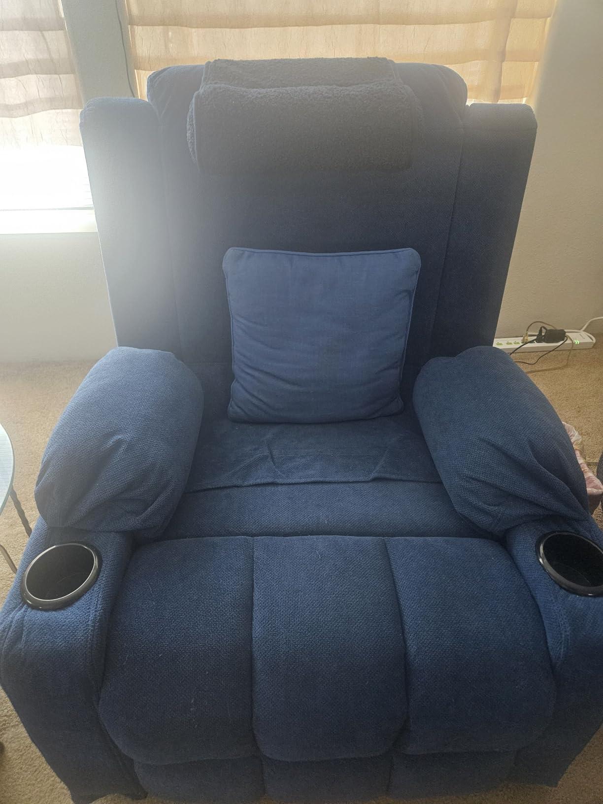 Ketaiyou Electric Power Lift Recliner Chair Sofa with Massage and Heat for Elderly, USB and Type-C Ports, Cup Holders, Infinite Position (Dk Grey, Regular) customer photo 2