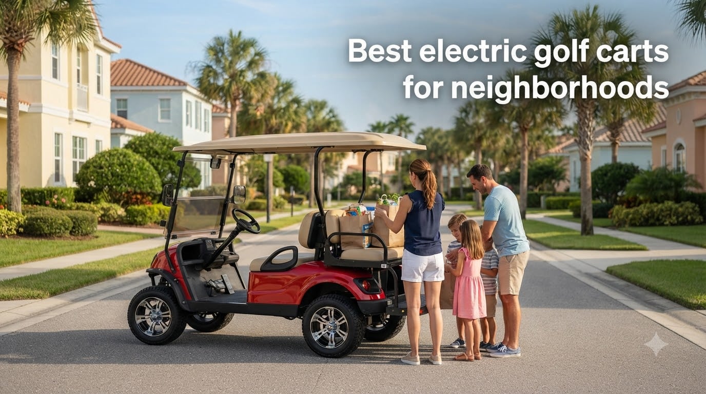Best electric golf carts for neighborhoods