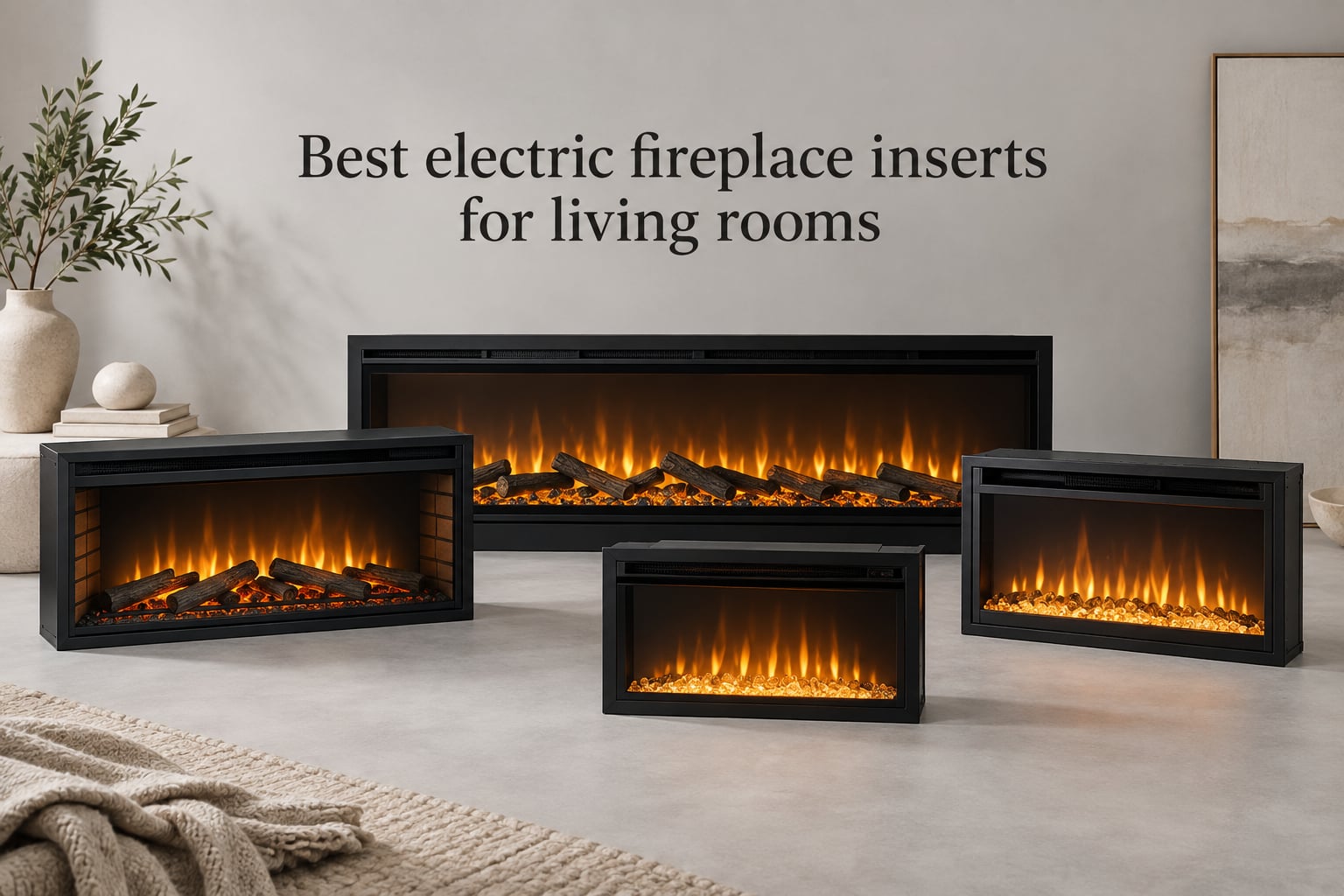 Best electric fireplace inserts for living rooms
