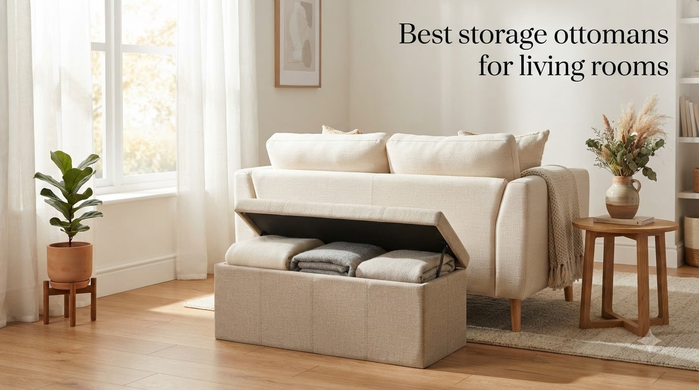 Best storage ottomans for living rooms