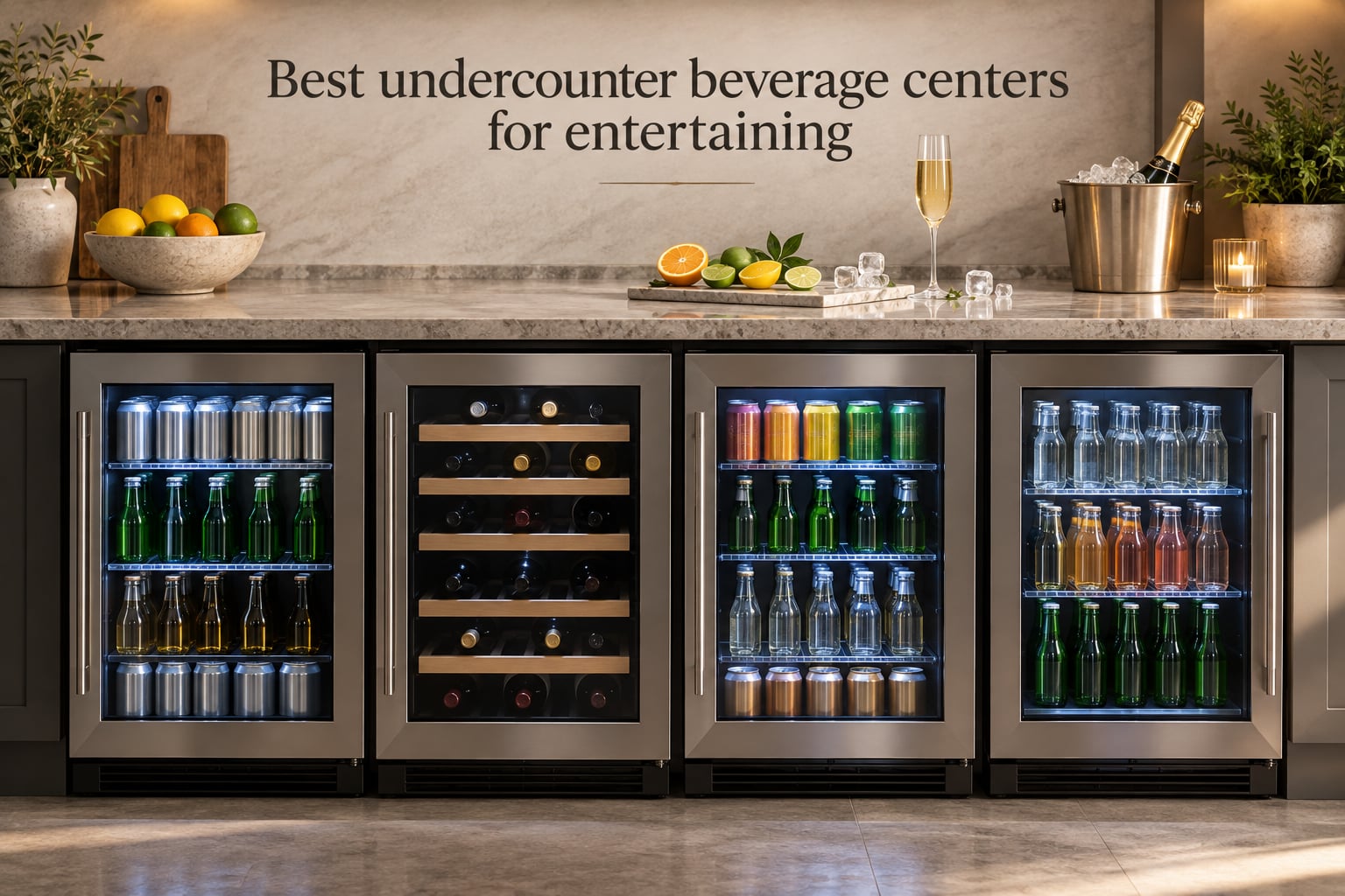 Best undercounter beverage centers for entertaining