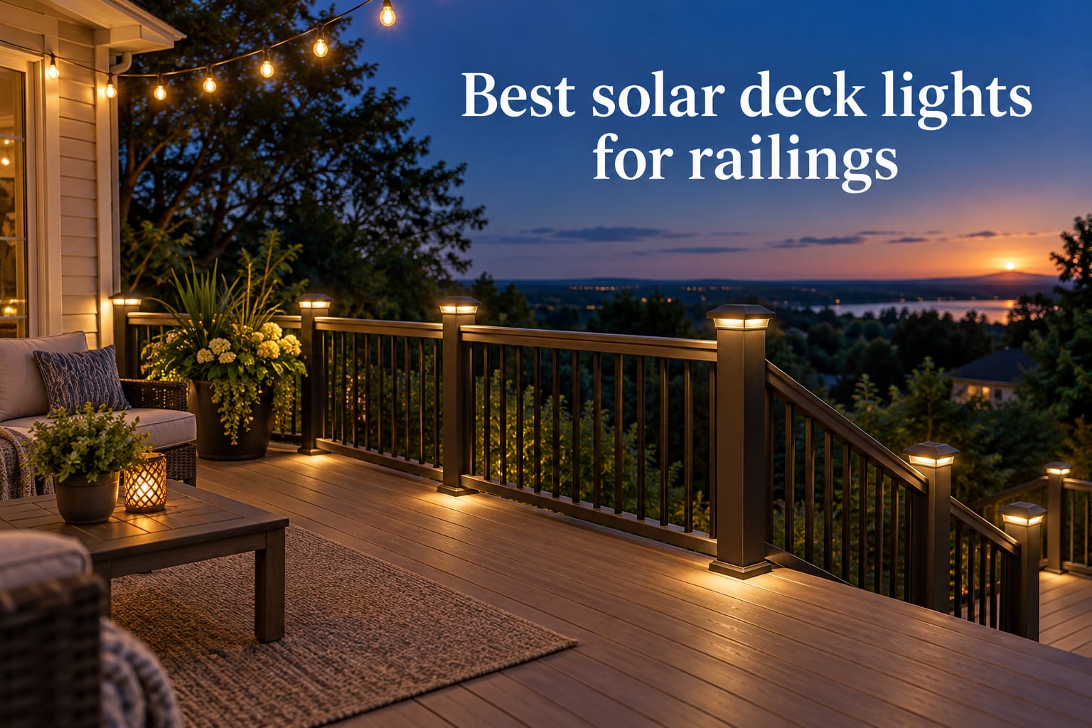 Best solar deck lights for railings
