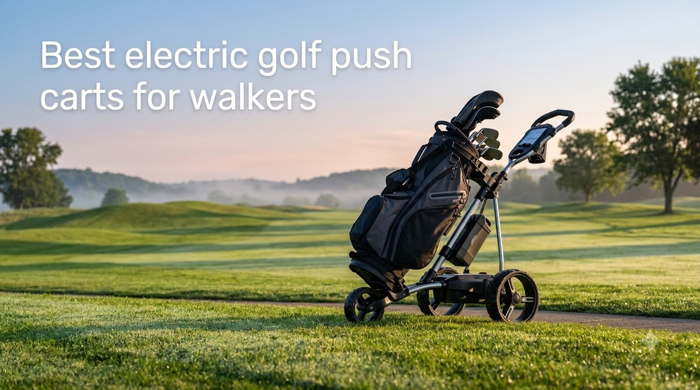 Best electric golf push carts for walkers