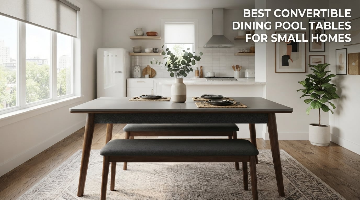 Best convertible dining pool tables for small homes