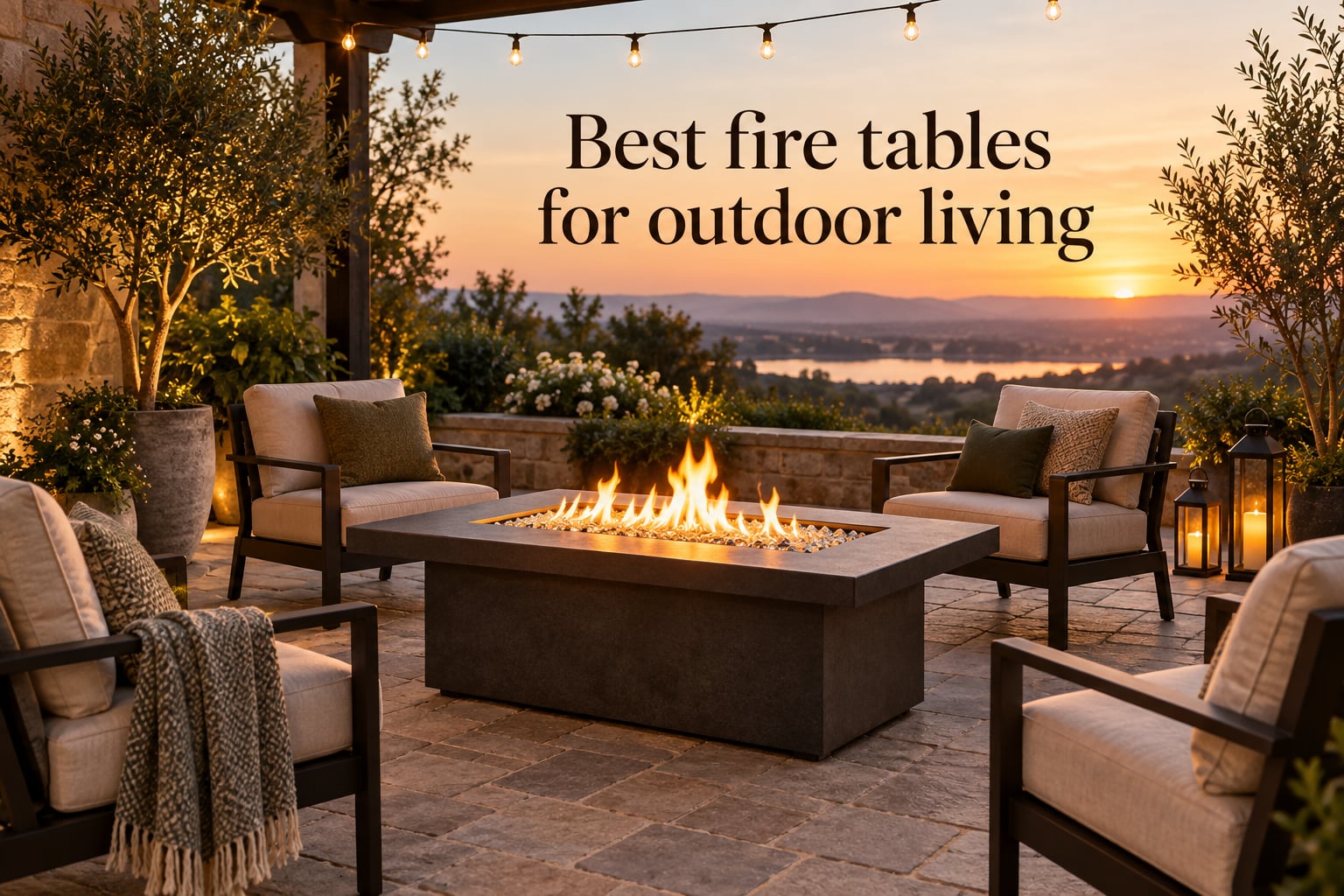 Best fire tables for outdoor living