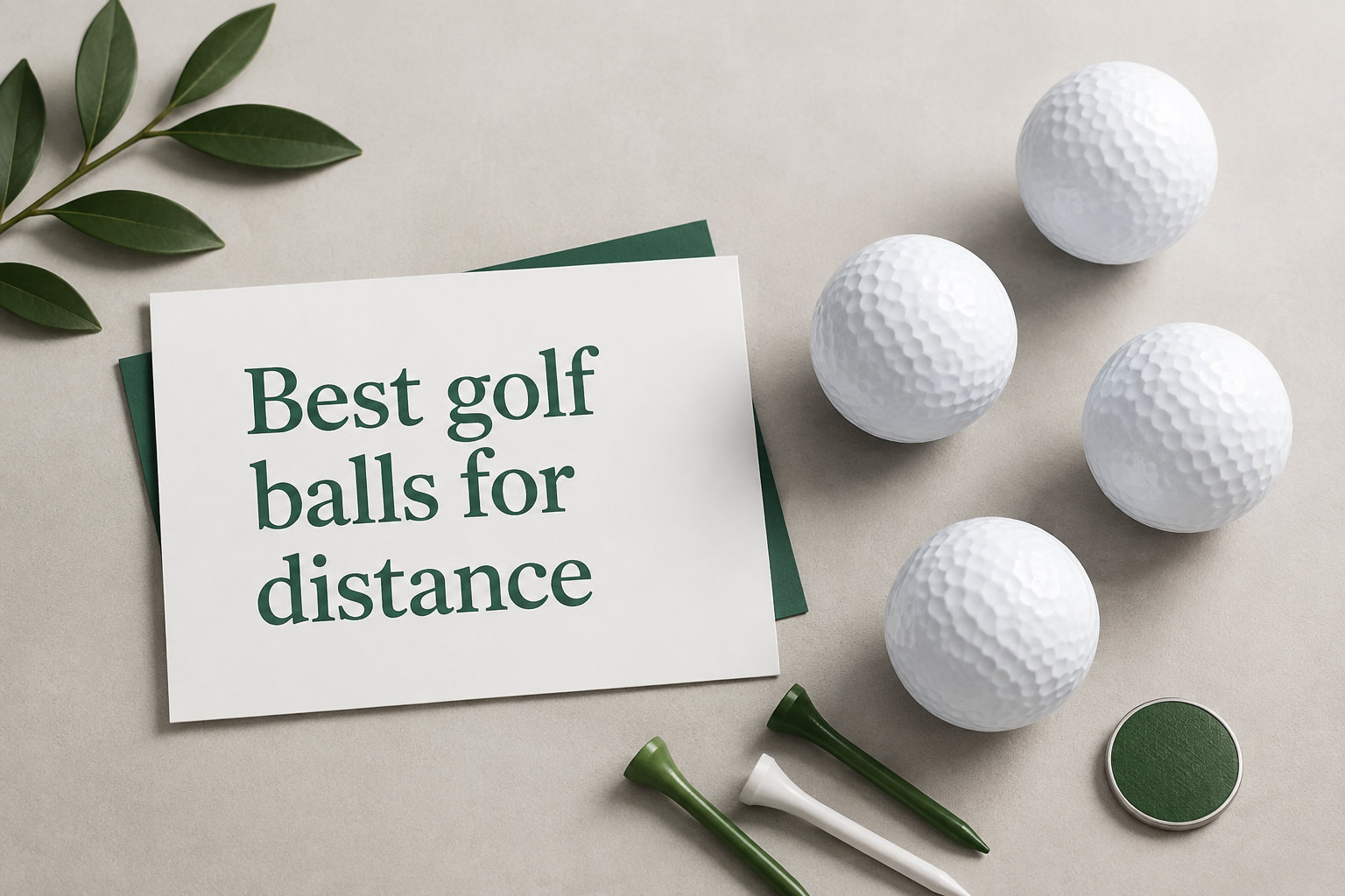 Best golf balls for distance