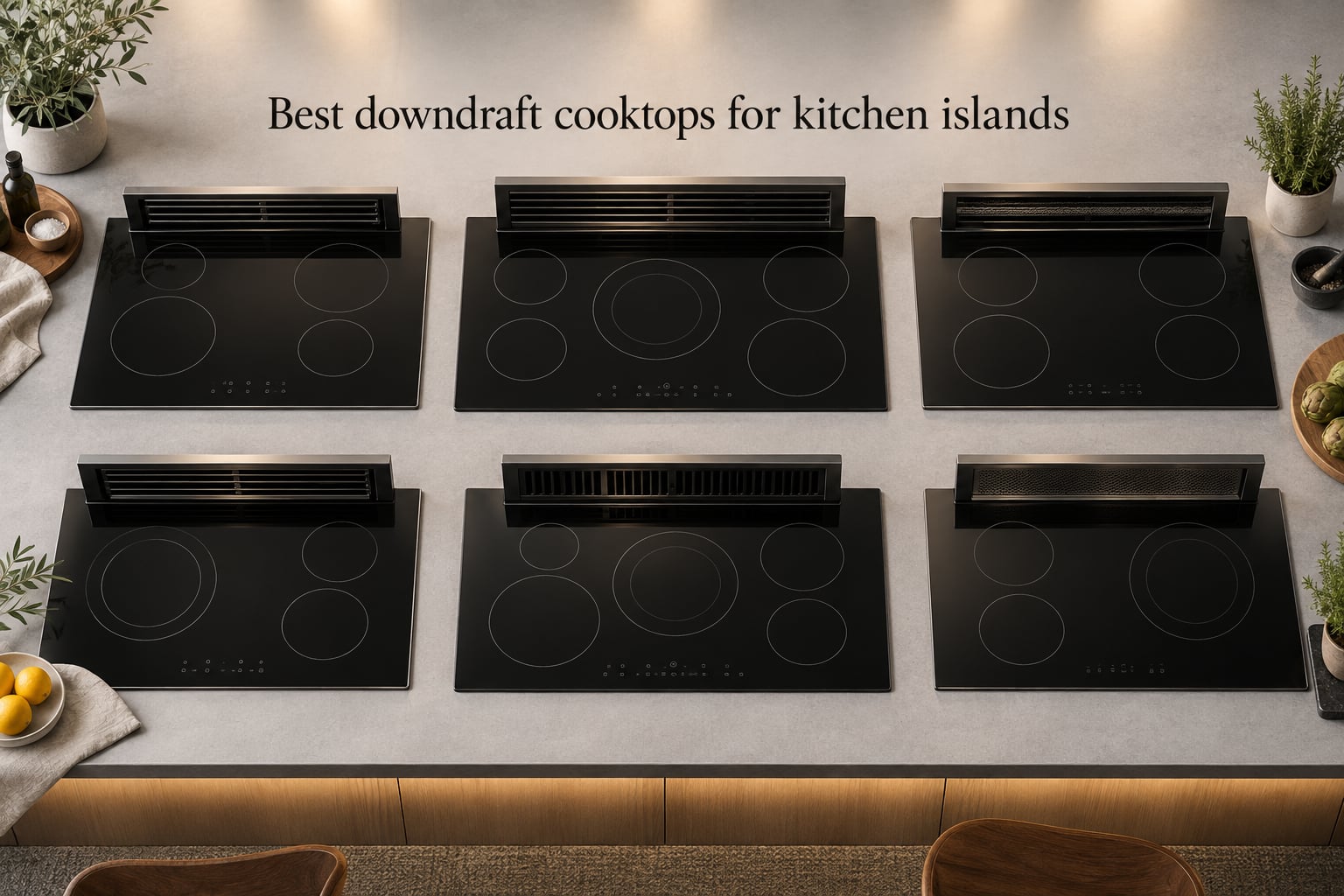 Best downdraft cooktops for kitchen islands