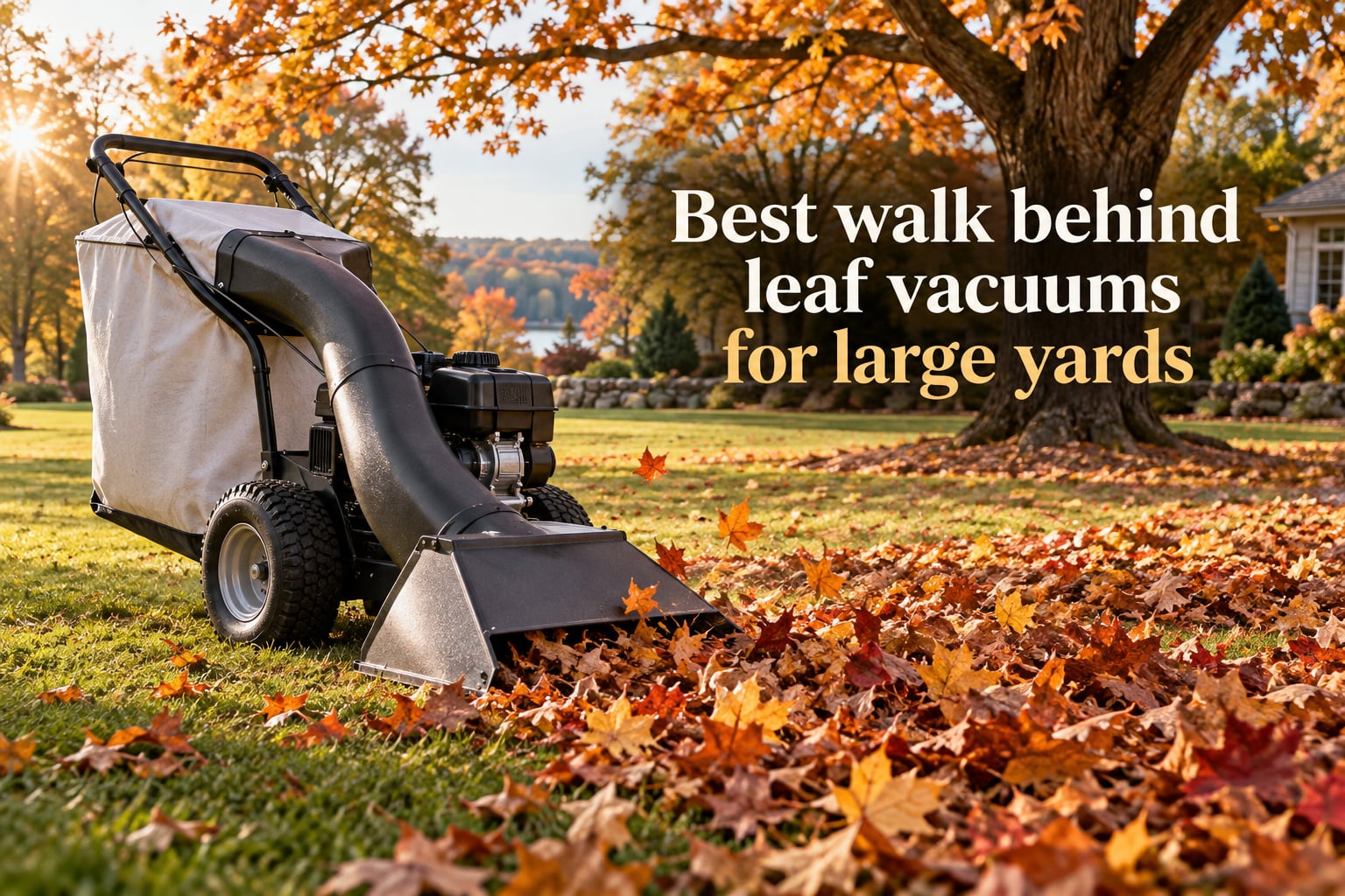 Best walk behind leaf vacuums for large yards