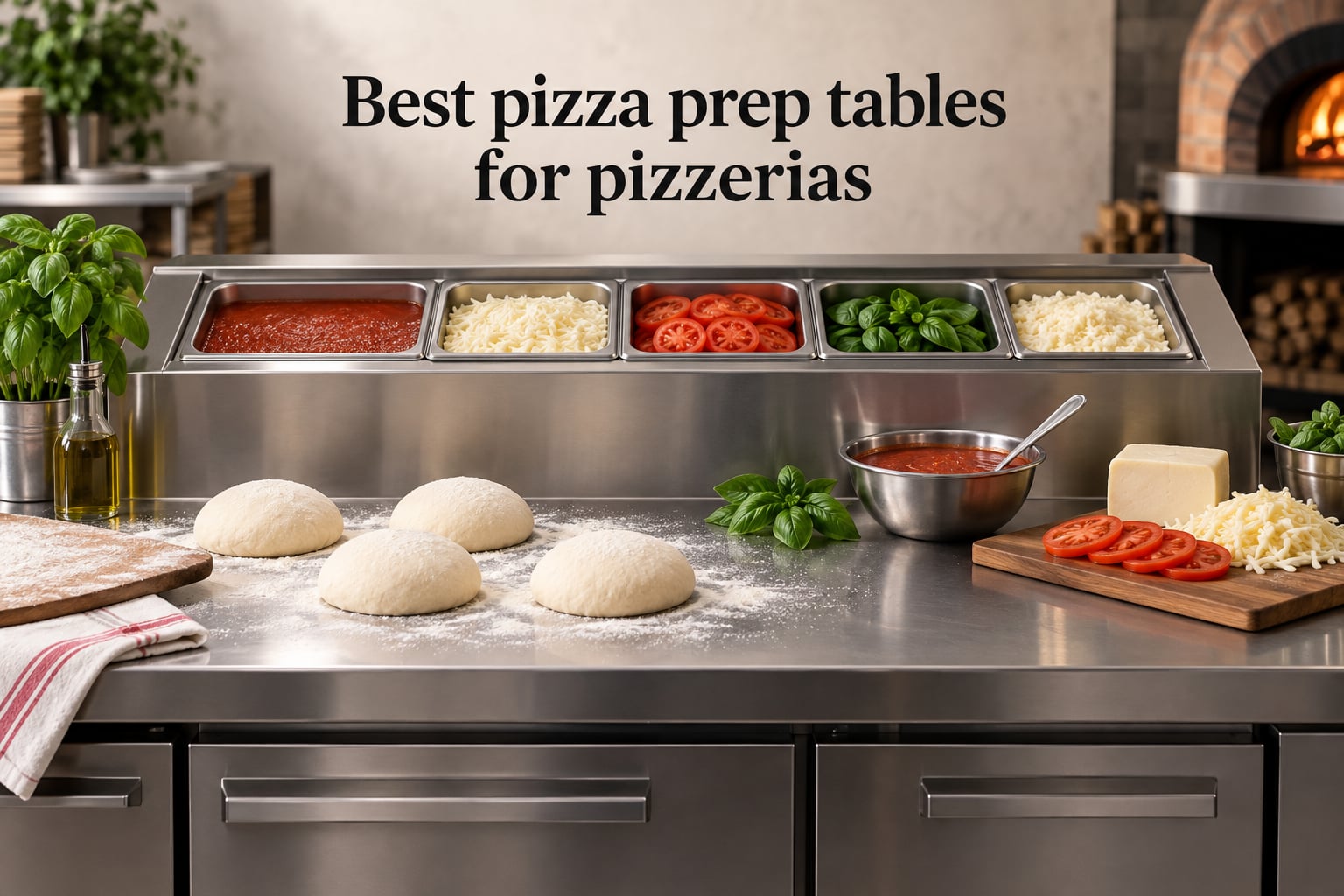 Best pizza prep tables for pizzerias