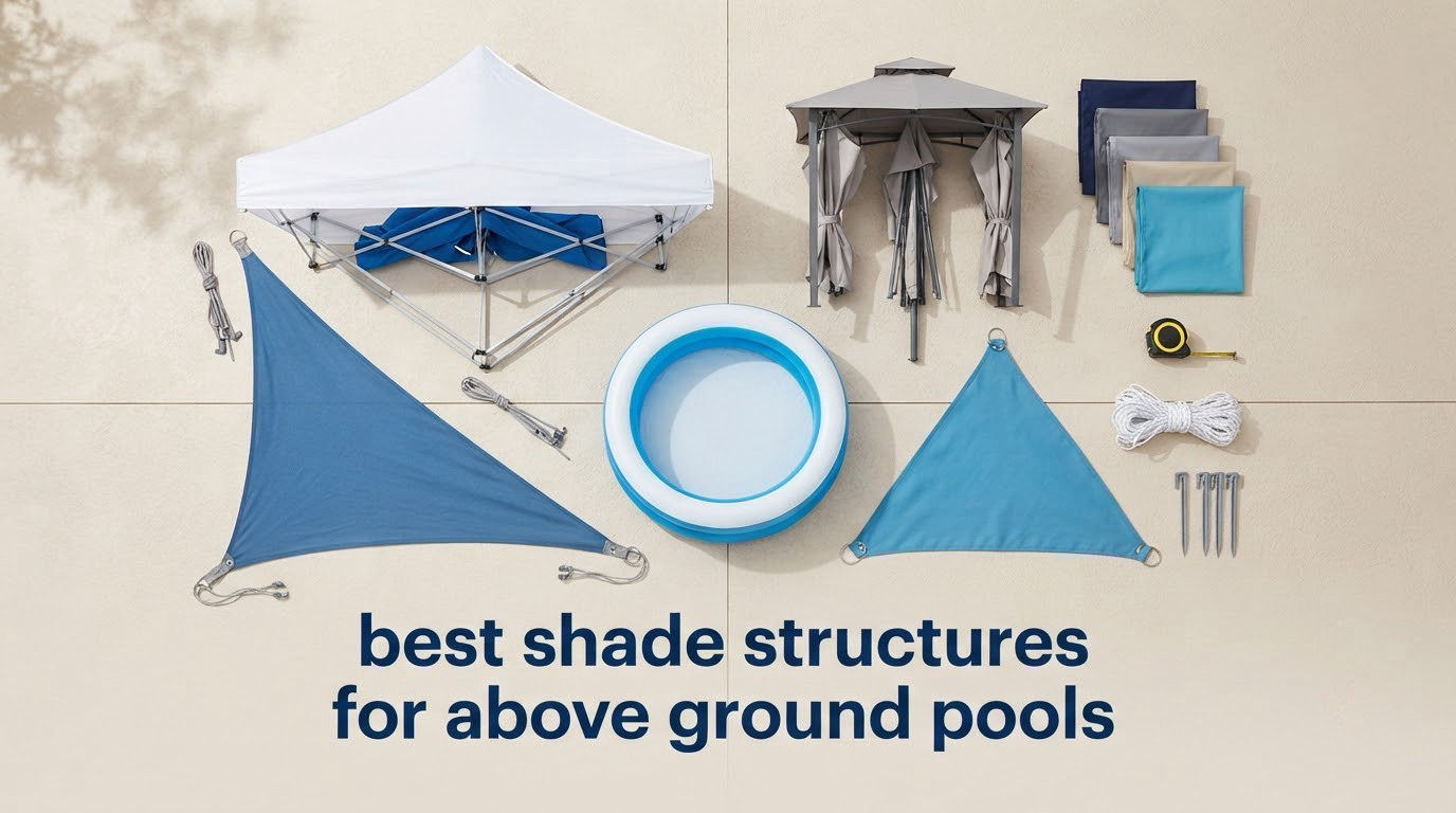 best shade structures for above ground pools