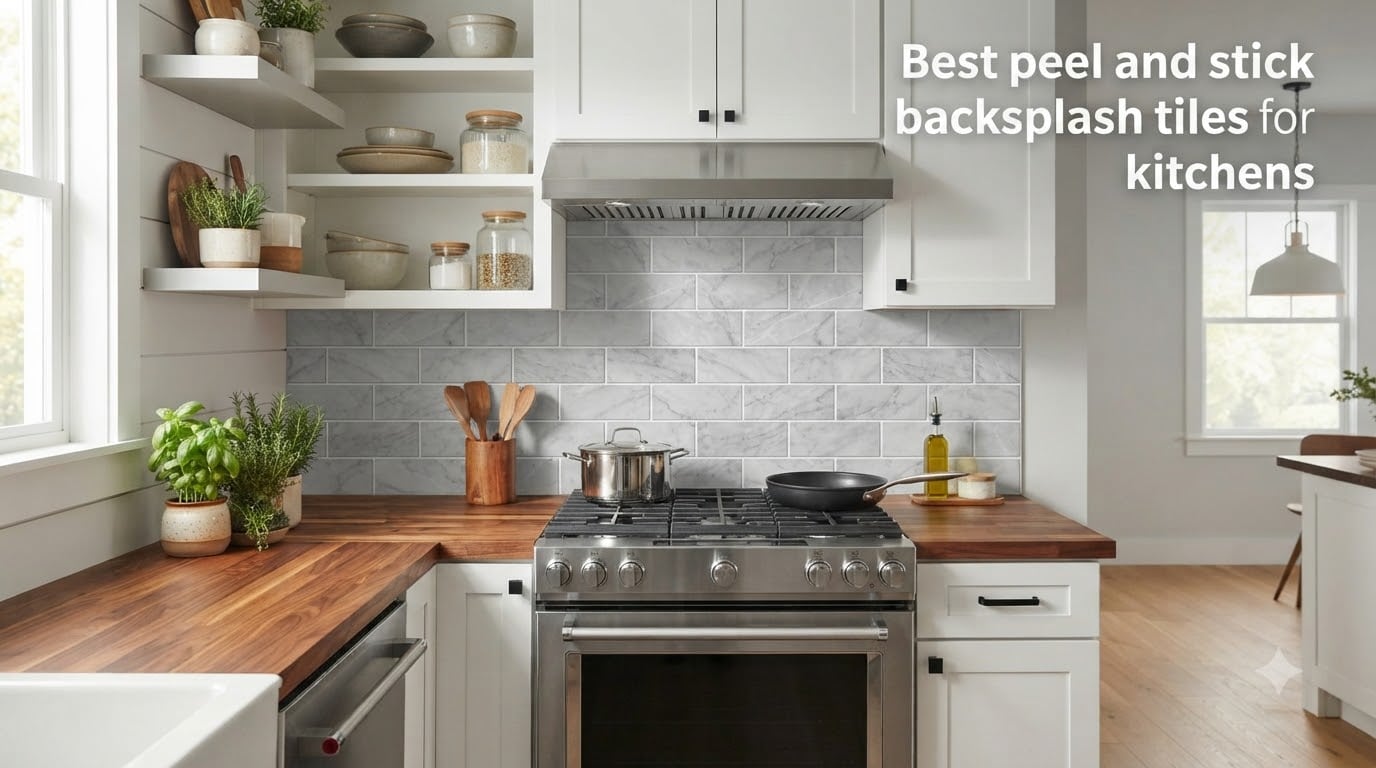 Best peel and stick backsplash tiles for kitchens