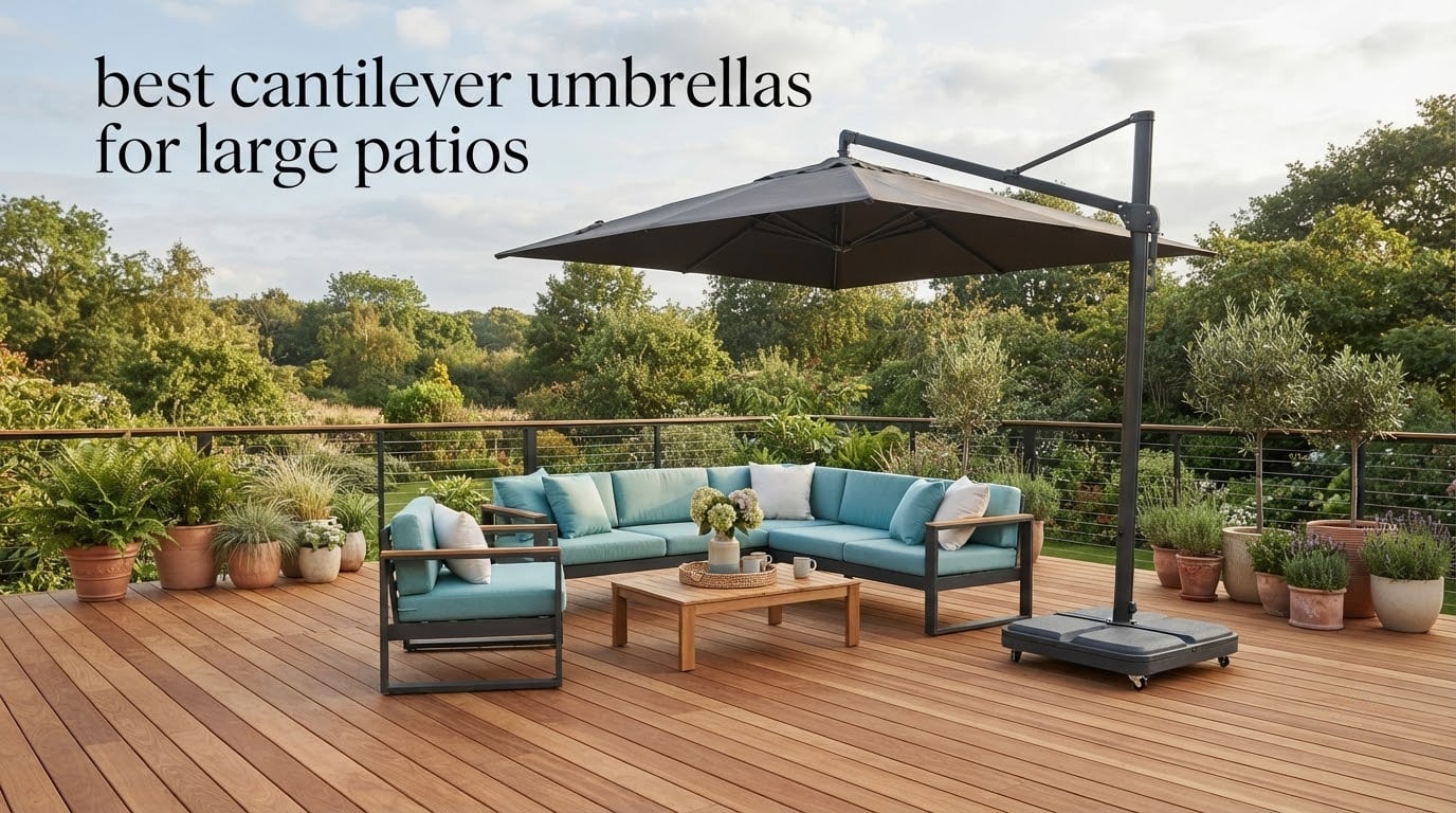 best cantilever umbrellas for large patios
