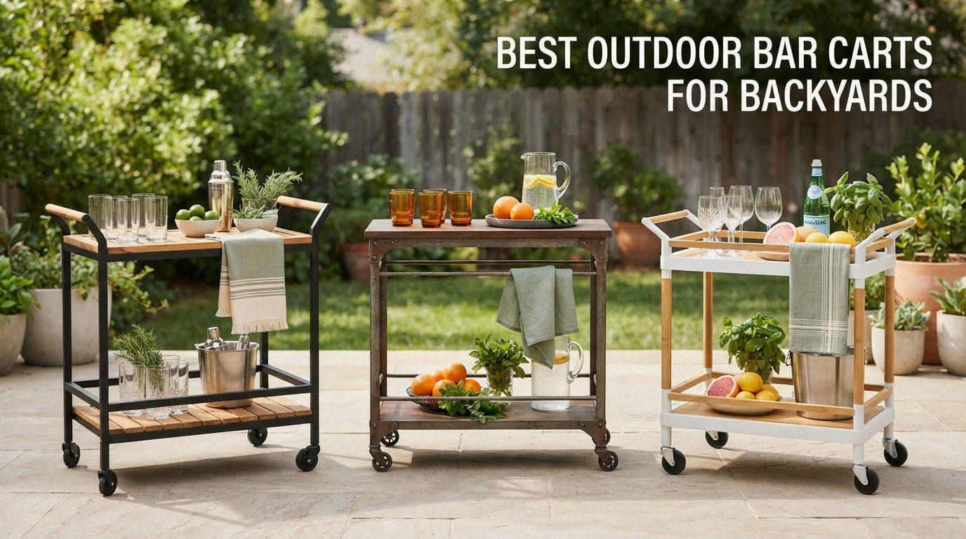 best outdoor bar carts for backyards