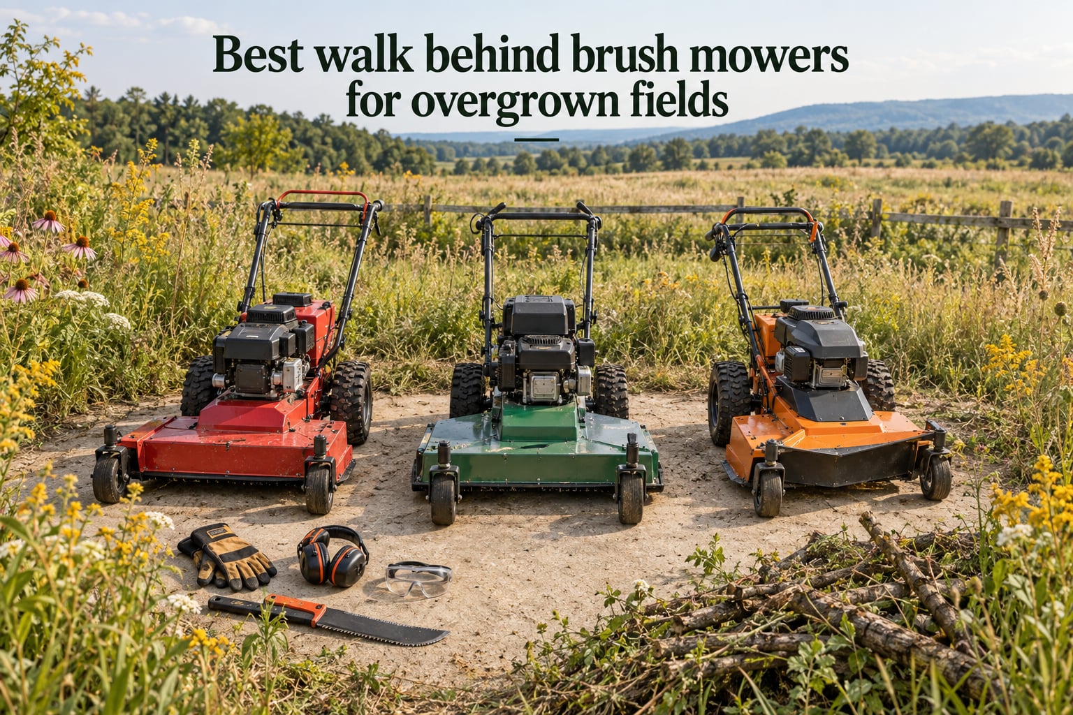 Best walk behind brush mowers for overgrown fields