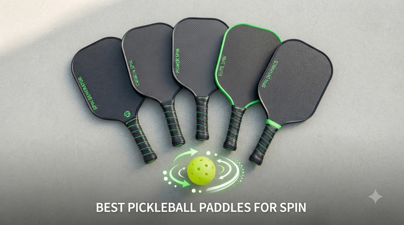 Best pickleball paddles for spin