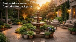 Best outdoor water fountains for backyards