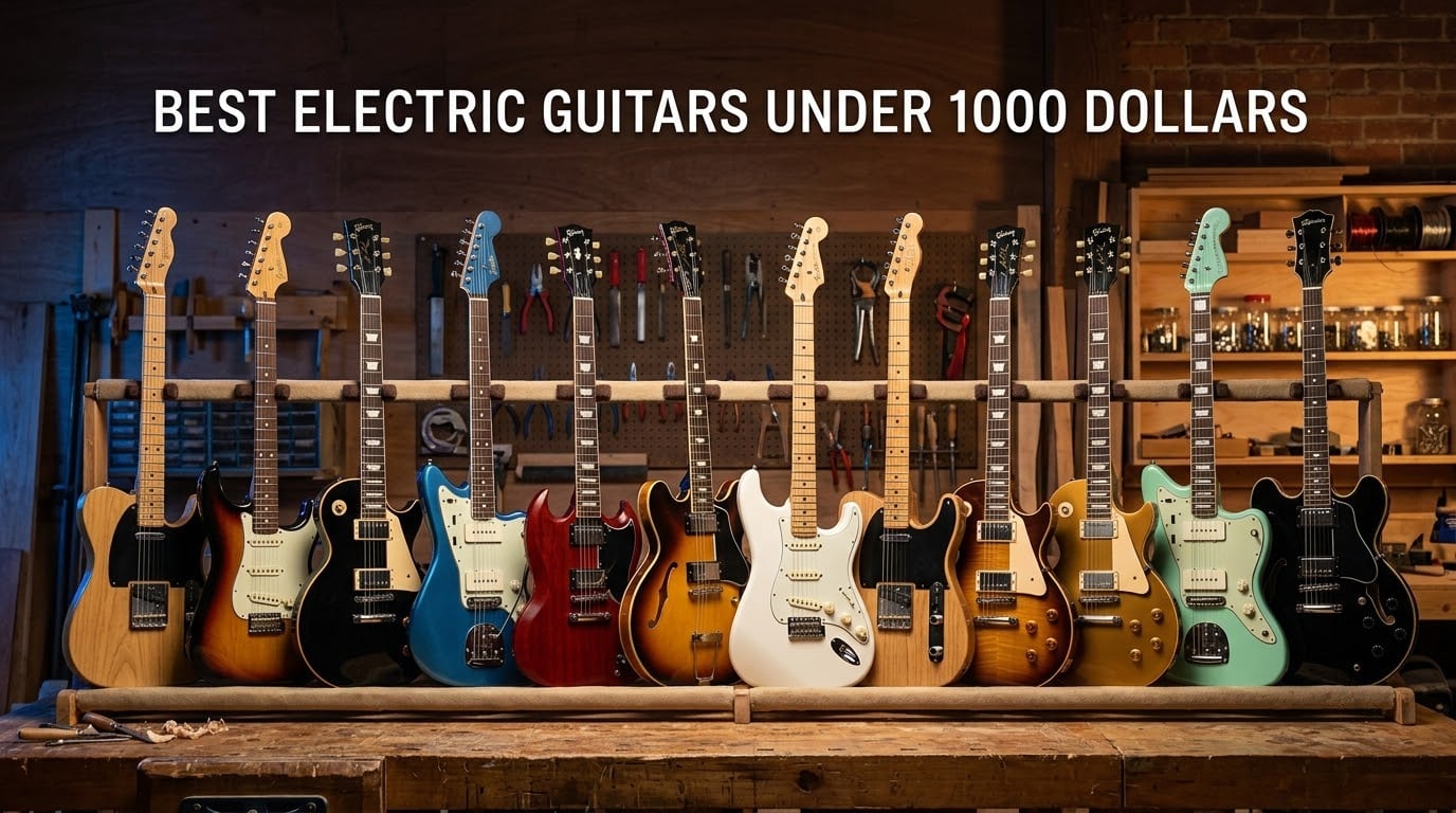 Best electric guitars under 1000 dollars