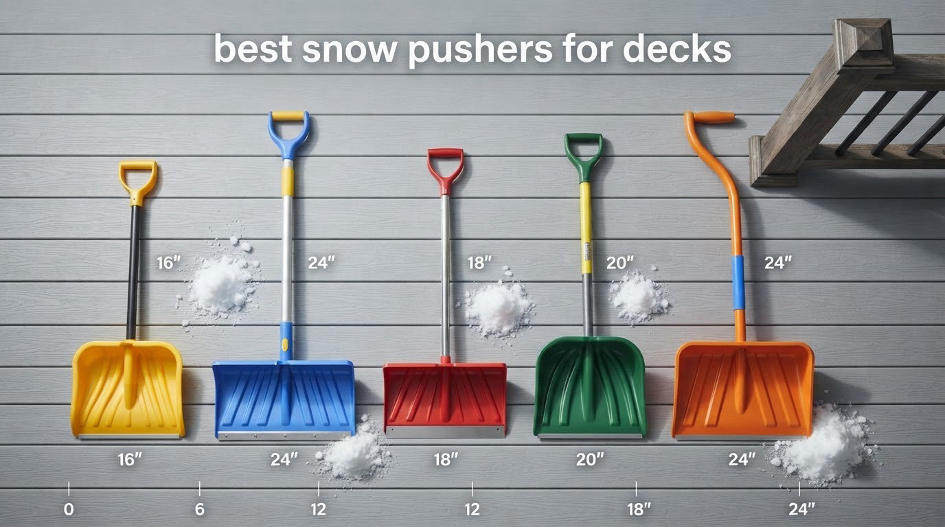 best snow pushers for decks