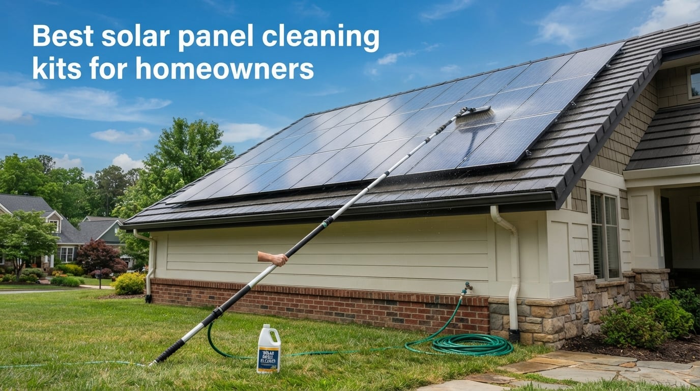 Best solar panel cleaning kits for homeowners