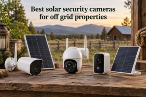 Best solar security cameras for off grid properties